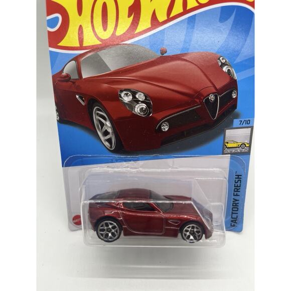Hot Wheels Alfa Romeo 8 C Competizione Red Factory Fresh Sealed - Picture 2 of 4
